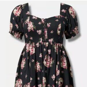 Torrid Rose's and Skulls 4x dress